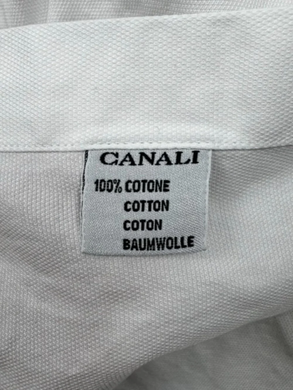 Lot of 3 Canali Dress Shirts Men's Size 44 17.5 White Cotton Business Button-Up - Picture 6 of 11